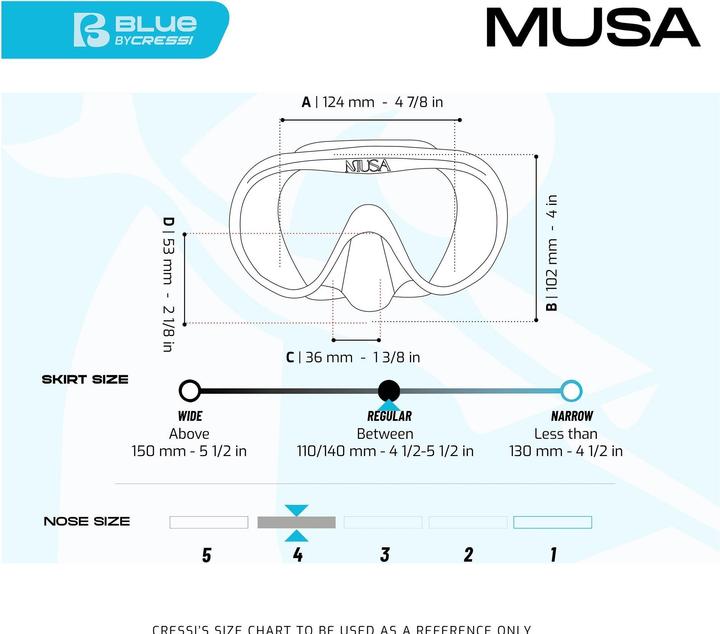 Produktbild Cressi Musa Maske