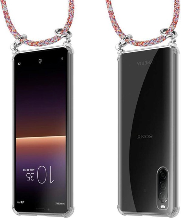 Produktbild Cadorabo TPU Handy Kette SILBER Cover