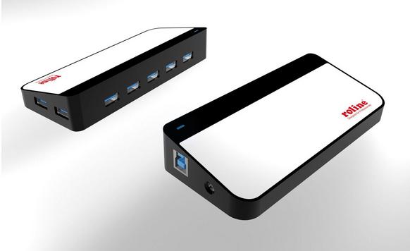 Produktbild Roline Black and White (USB-C, 7 Ports)