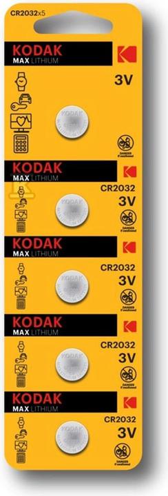 Actual product image NoName CR2032 5-pack Kodak (5 pcs., CR2032, 210 mAh)