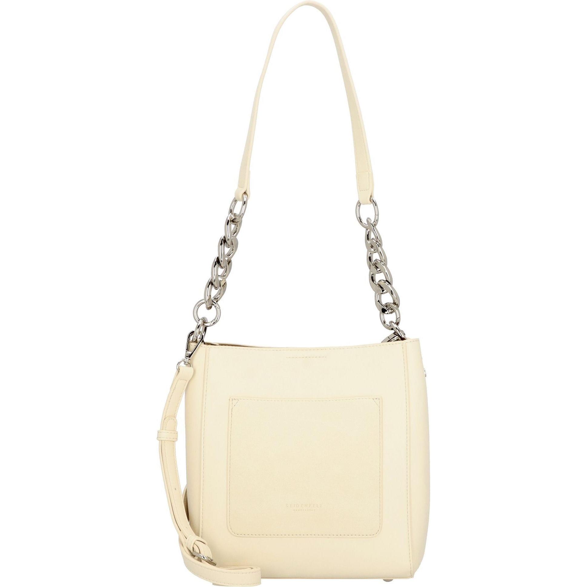Seidenfelt, Handtasche, Schultertasche 22 cm, Beige