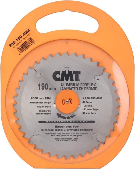 Actual product image CMT 297.080.10M Kreissägeblatt neg. für Non-Ferro/Trespa/Alu 250 x 30 x 80T