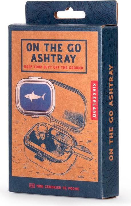 Actual product image Kikkerland Shark On The Go Ashtray