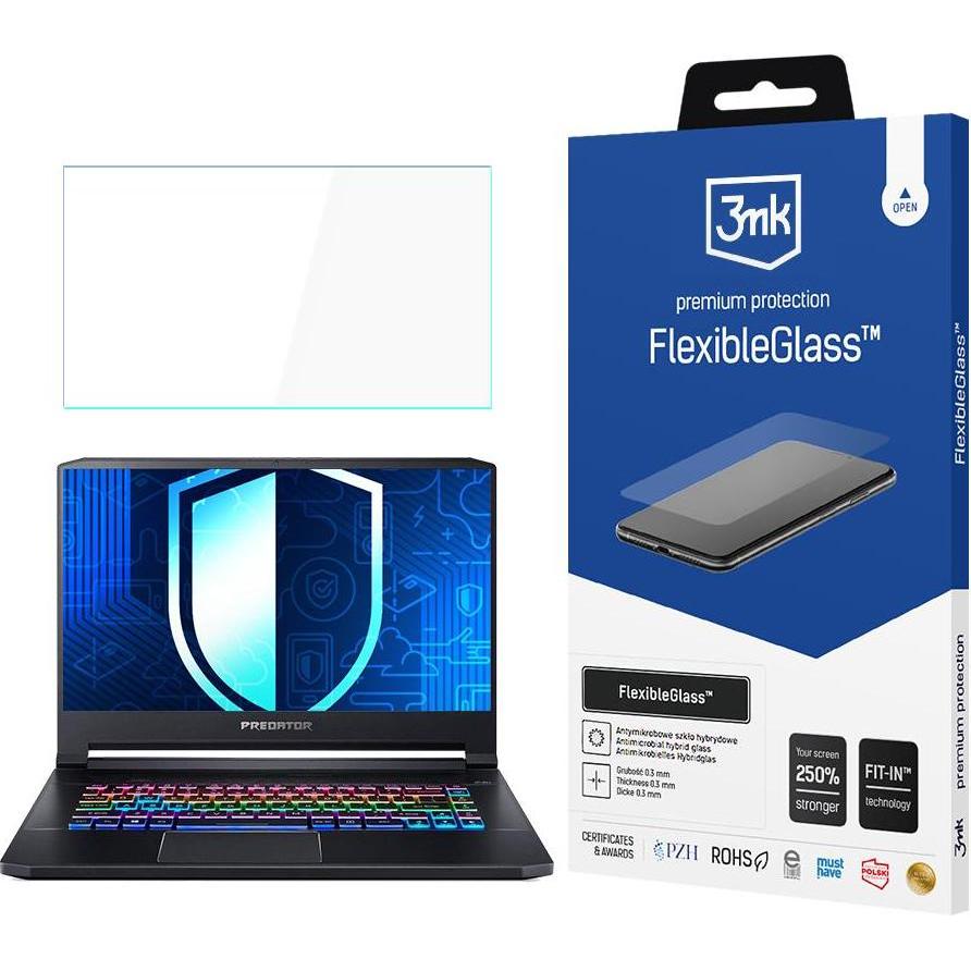 3MK Acer Predator Triton 500 - up to 17" FlexibleGlass (17"), Pellicola protettiva per notebook