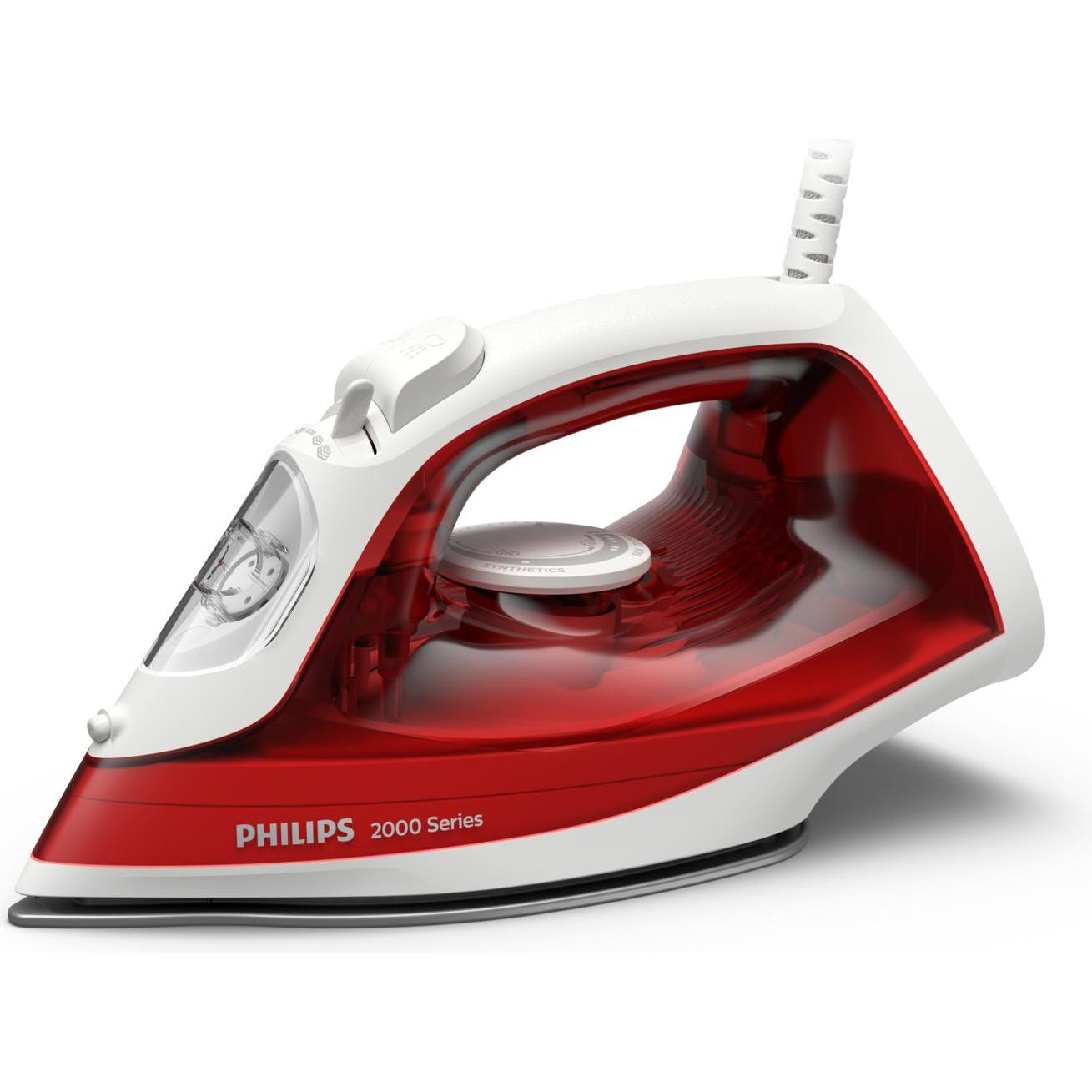 Philips 2000 Series, Bügeleisen, Rot, Weiss
