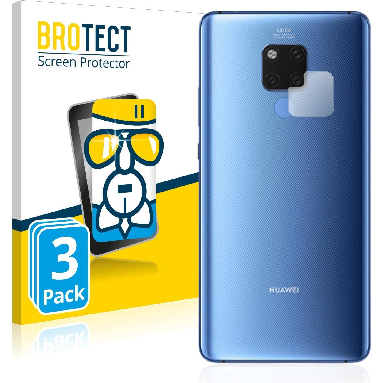 BROTECT AirGlass Panzerglasfolie (3 Stück, Huawei Mate 20 X), Smartphone Schutzfolie, Transparent