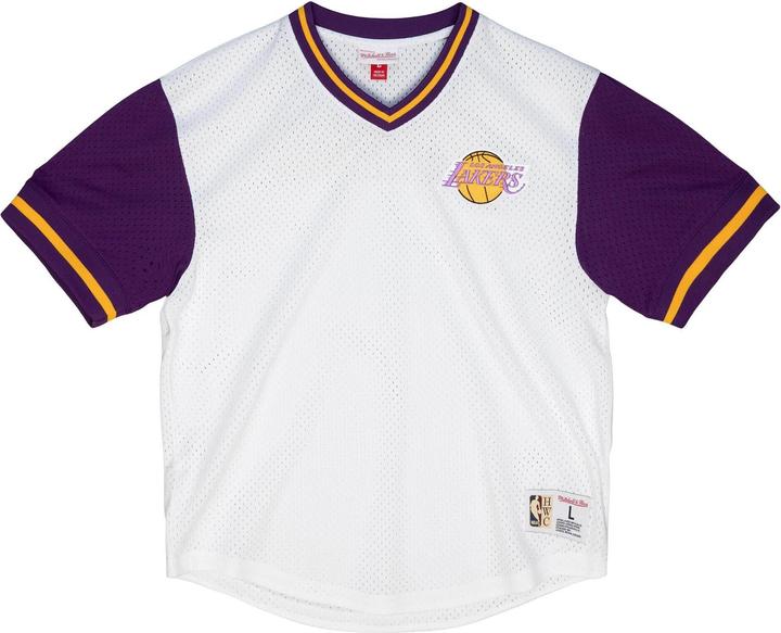 Actual product image Mitchell & Ness Jersey NBA Fashion Mesh V-Neck - LA Lakers (M)