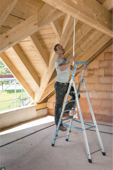 Produktbild Zarges Stufenleiter klappbar, einseitig begehbar (Stehleiter, 157 cm)