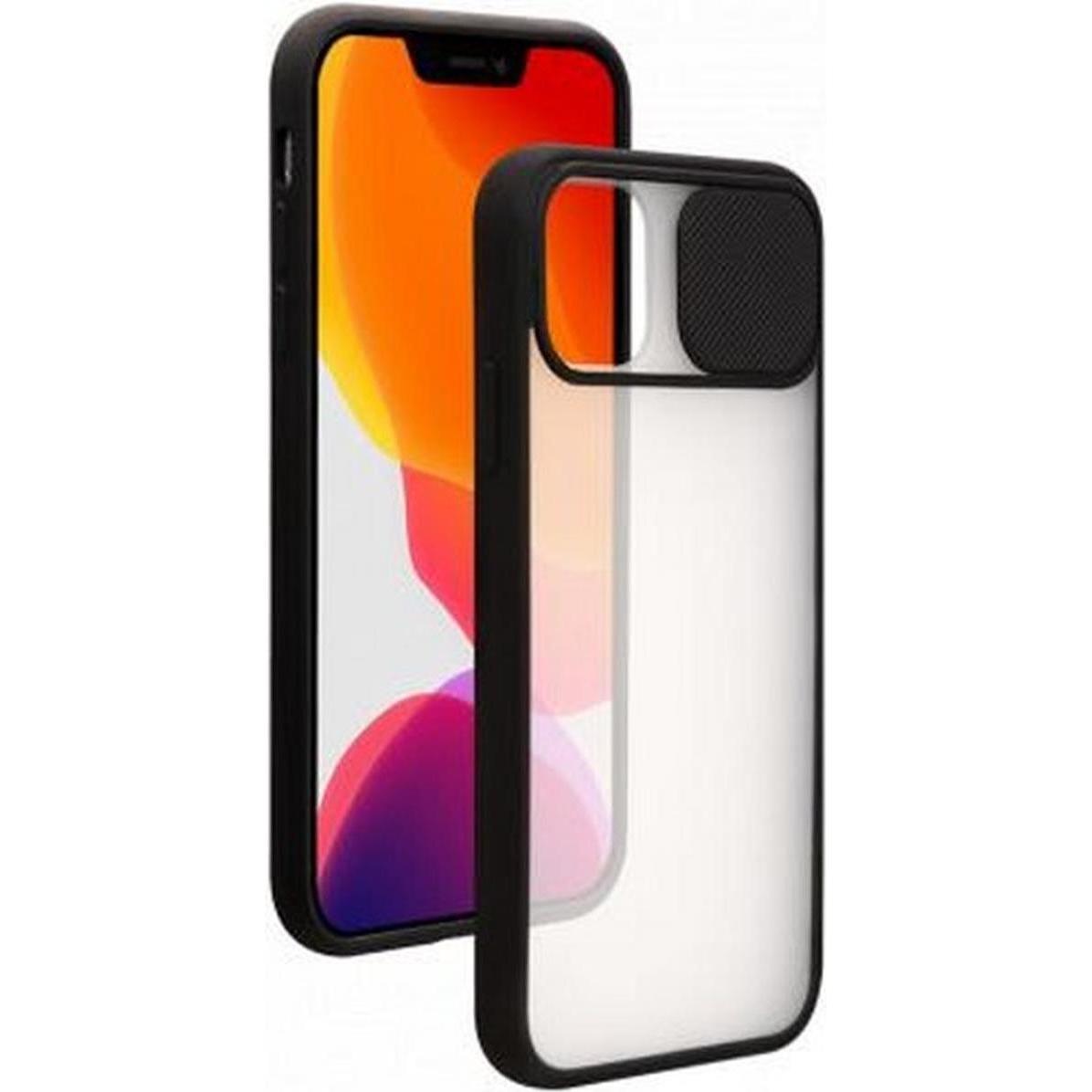 Bigben Connected BigBen Slide Contour iPhone 13 Mini Case juodas (Apple iPhone 13 mini), Smartphone Hülle, Transparent