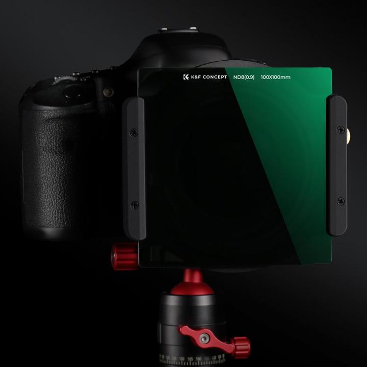 Produktbild K&F Concept 100*100*2mm Square Full ND8, Optics Glass, HD, Waterproof, Anti Scratch (ND- / Graufilter, 100 mm)