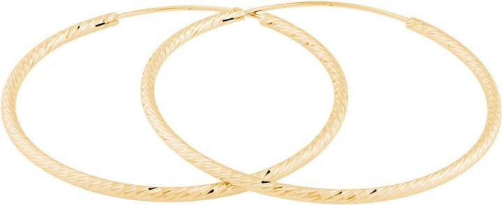Image du produit JVD Anneaux d'oreilles en or plaqué SVLE0215XD5GO - Diamètre : 4.5 cm