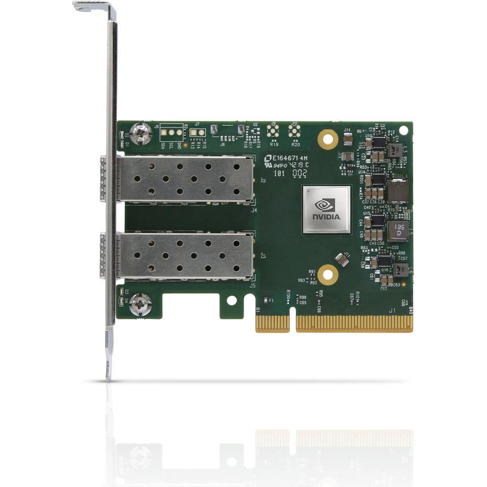 Mellanox ConnectX-6 Lx MCX631102AN-ADAT (PCI Express 4.0 x 8), Netzwerkkarte, Grün
