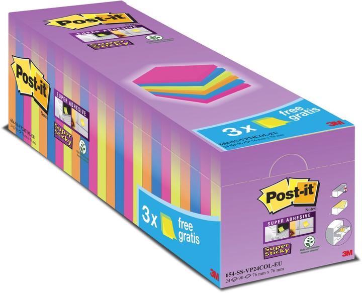 Actual product image Post-it Super Sticky (76 x 76 mm)