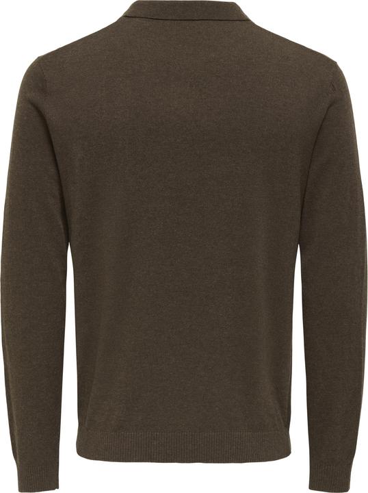 Actual product image Only & Sons Onsloui Reg 12 Ls Mel Polo Knit Noos (M)