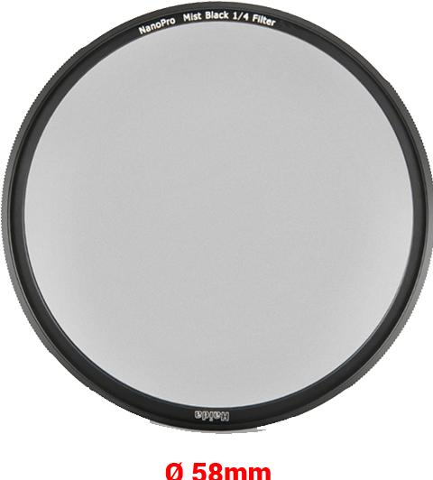 Image du produit Haida NanoPro Mist Black Dunst 1/4 Filter 58mm (58 mm, Filtre de diffusion)