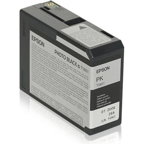 Inkadoo Epson C13T580100T5801 Tintenpatrone schwarz foto 80ml Photoschwarz Epson Stylus Pro 3800 3880 (PBK), Druckerpatr...