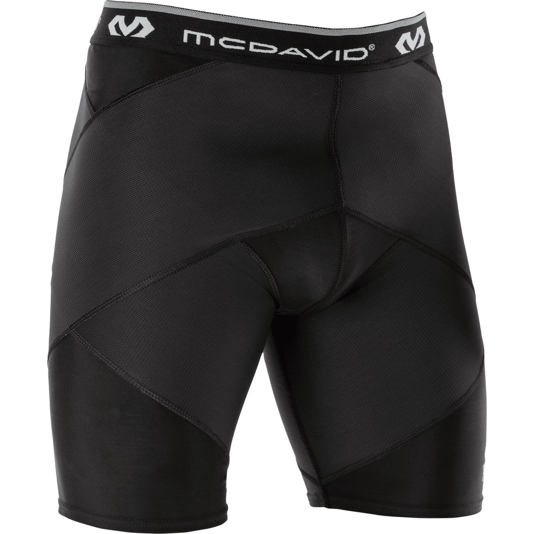 McDavid, Herren, Funktionsunterhose, Kompressionsshorts super cross "Hip Spica" Herren (XL), Schwarz, XL