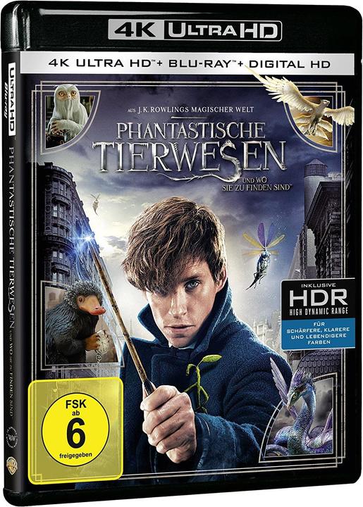Les animaux fantastiques et l'endroit où les trouver (Blu-ray 4k, 2016, Allemand, Français)