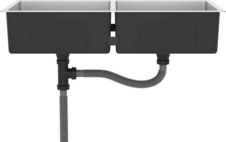 Actual product image vidaXL Küchenspüle (Fitted sink, 44 cm, 100 cm)