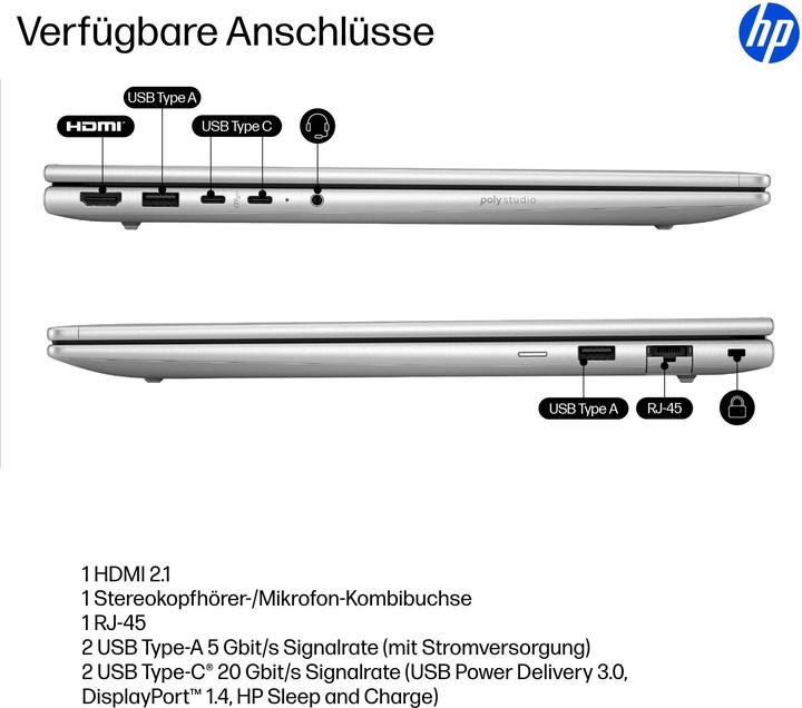 Actual product image HP ProBook 4 G1i 16 (15.98", 1000 GB, 32 GB, DE, Intel Core Ultra 7 265)