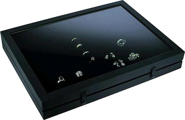 Actual product image Safe BlackEdition display case for rings