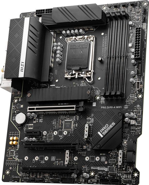 Actual product image MSI PRO Z690-A Wifi Z690 (LGA 1700, Intel Z690 (DDR5), ATX)