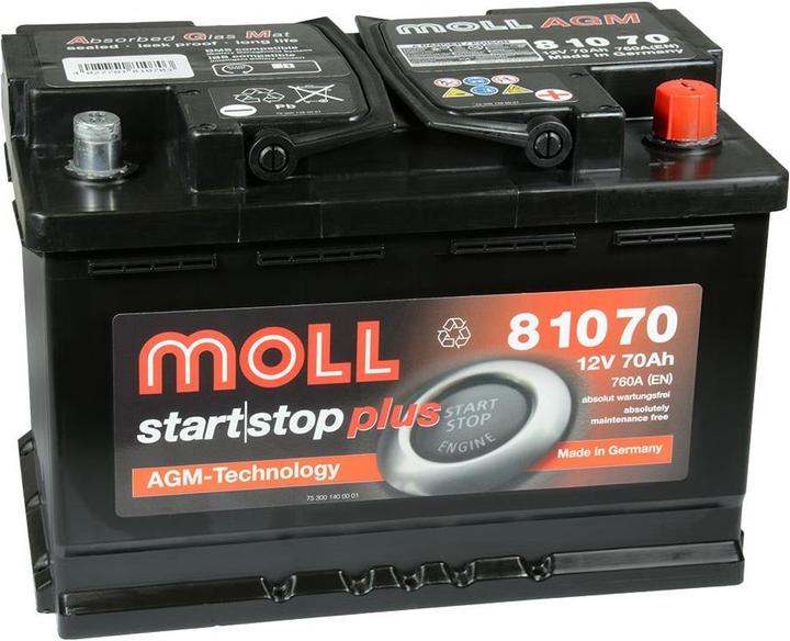 MOLL Start-Stop Plus 81070 (12 V, 70 Ah, 760 A)