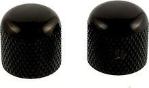 AllParts AP MK 0910-003 Boutons de dôme (2) noir (Nœud)