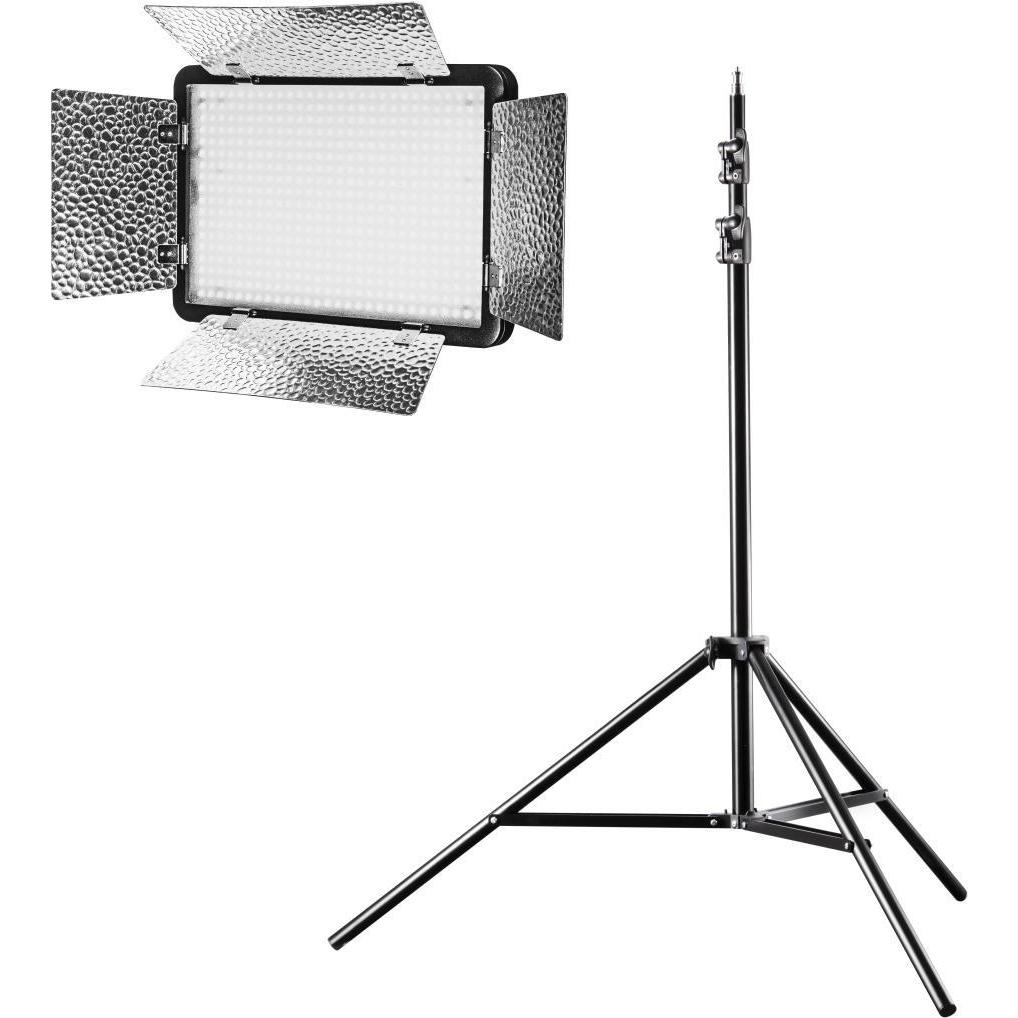 Walimex Daylight Set1 (Flächenleuchte, Videoleuchte, Studioleuchte), Dauerlicht, Schwarz