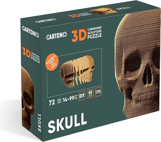 Produktbild Cartonic Totenkopf - 3D Modell aus Karton