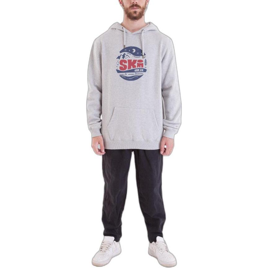 Kulte, Herren, Pullover, hoodie le ski, Grau, (XL)