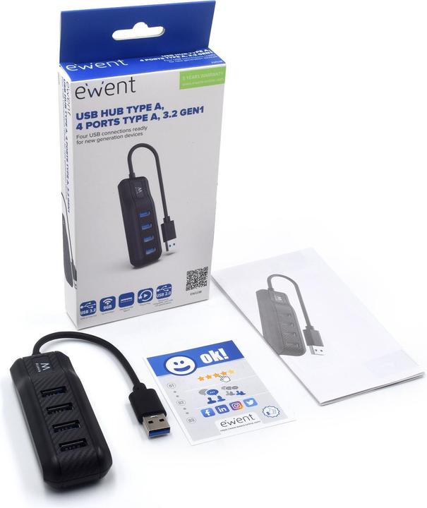 Productafbeelding Ewent EW1138 (USB-A, 4 ports)