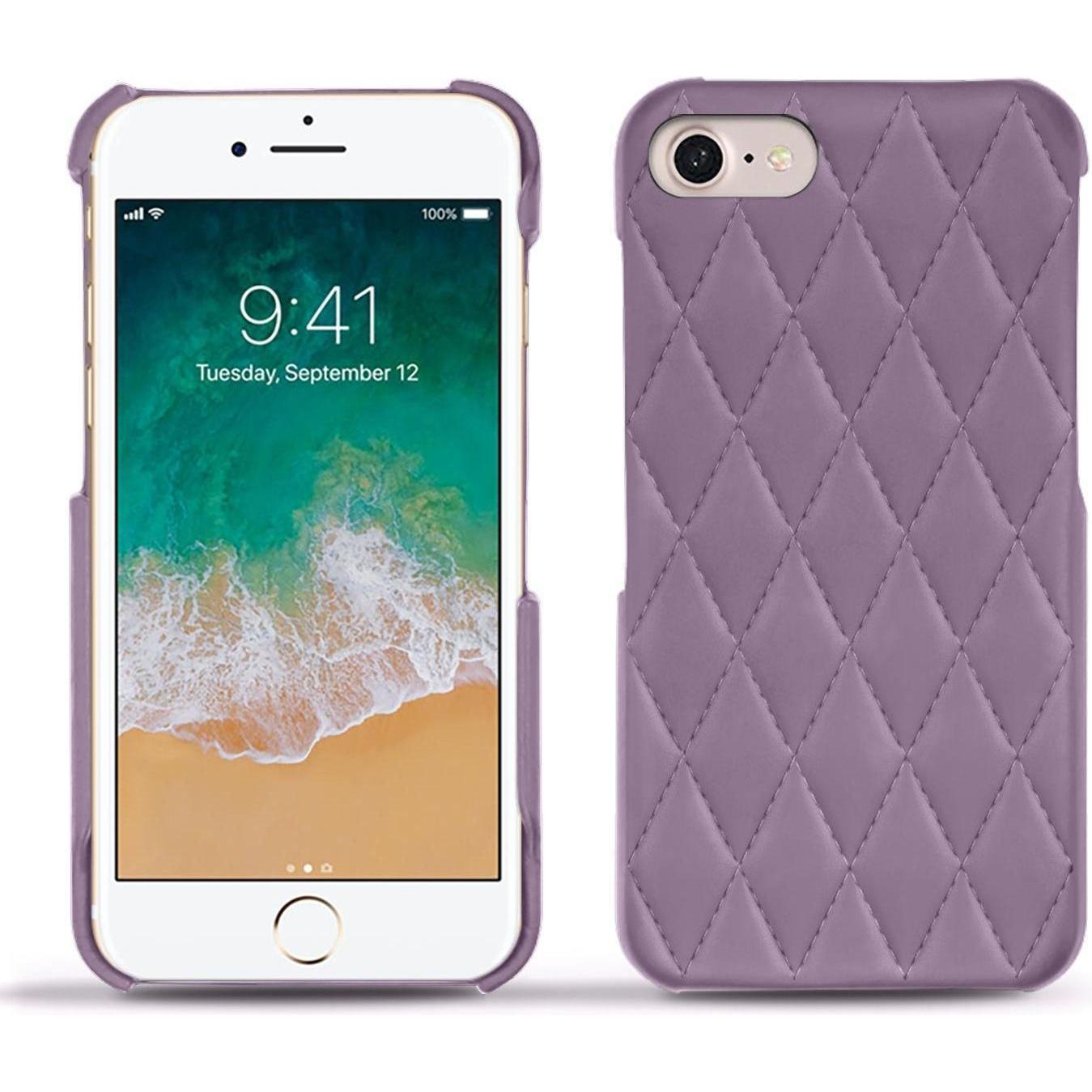 Noreve Lederschutzhülle (Apple iPhone 7), Smartphone Hülle, Violett