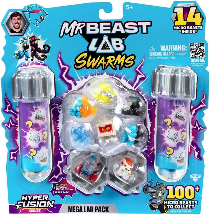 Actual product image Moose Mr Beast Lab Swarms minifigures 14-pack