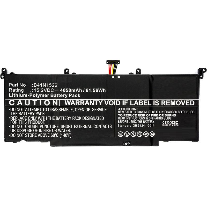 CoreParts MBXAS-BA0077 (1 Zellen, 3400 mAh), Notebook Akku, Schwarz