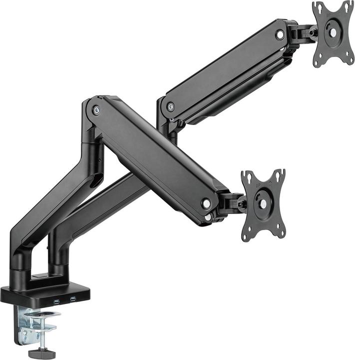 Brateck LDT60-C024 / Monitor mount / two arms / load capacity 16 kg / VESA 75 100 (16 kg)
