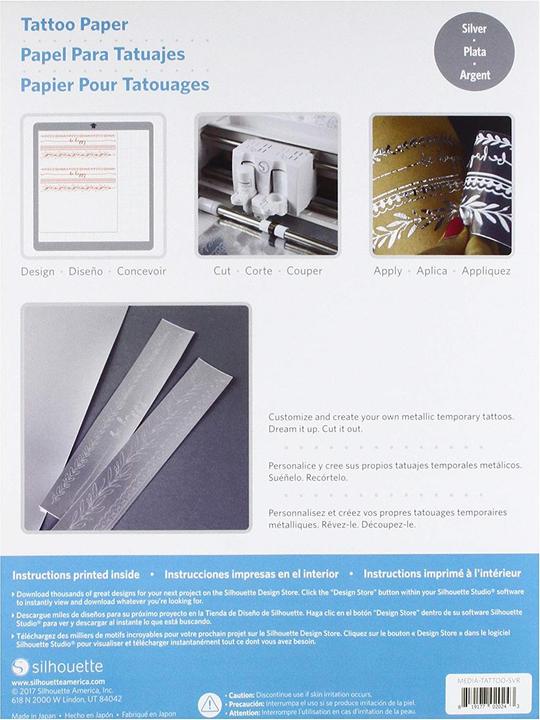 Produktbild Silhouette Tattoo Papier