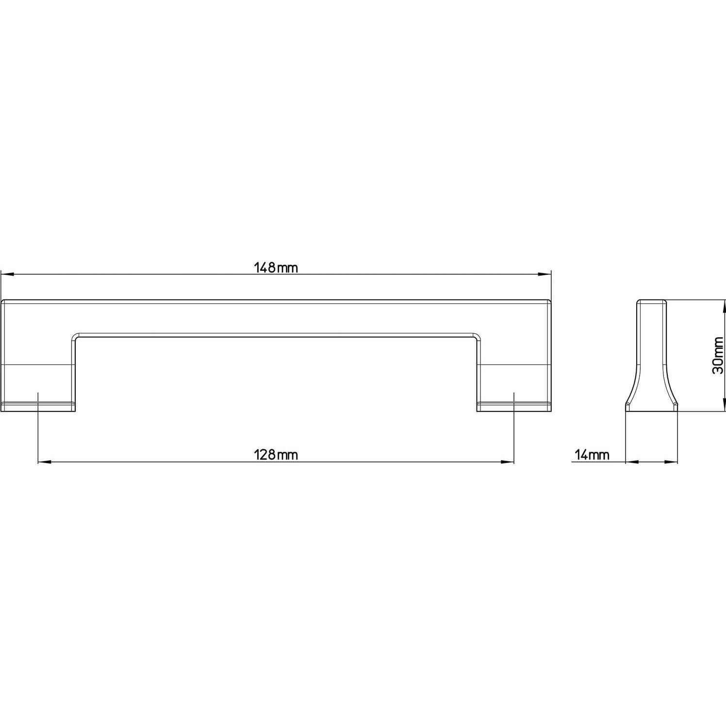 Thumbnail - Siro, Möbelgriff, Möbelgriff Beres LA 128 mm, Breite 148 mm, messing schwarz gebürstet