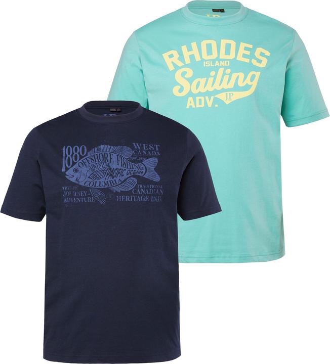 Produktbild JP1880 T-Shirts, 2er-Pack, Halbarm, Print (5XL)