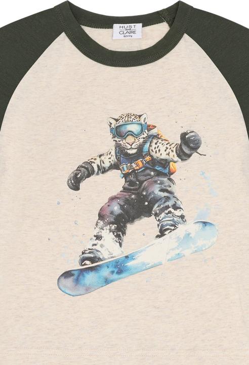 Produktbild Hust and Claire Langarmshirt Anton Schneeleopard (110)