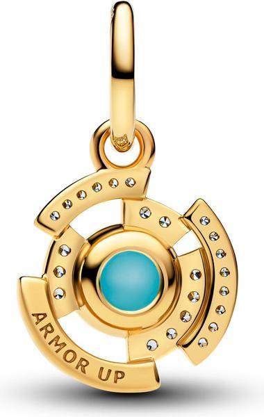 Image du produit Pandora Marvel Iron Man Arc Reaktor Charm (Émail, Plaqué or, Métal)
