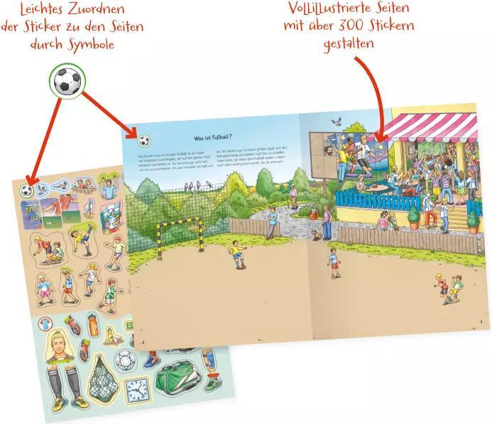 Actual product image Ravensburger Sticker booklet: Football