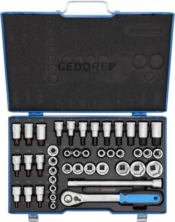 Image du produit Gedore ITX 19 INU-20 Steckschlüssel-Satz 1/2" 42-teilig
