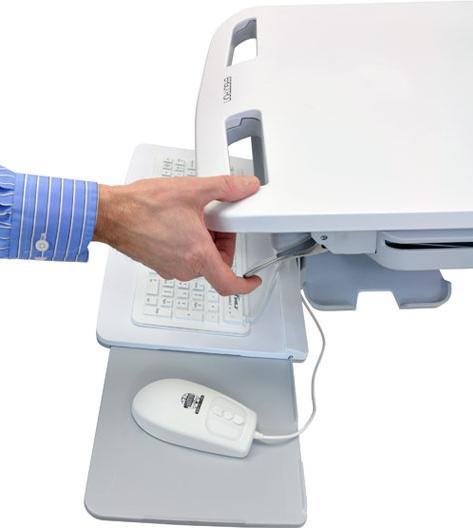 Produktbild Ergotron cart with LCD-Arm, StyleView, LiFe powered 1 drawer, 24 inch, adjustable