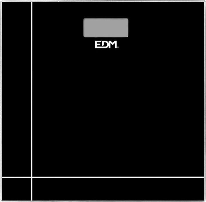 Produktbild EDM Digitale Personenwaage 07521 Schwarz Kristall 180 kg (180 kg)