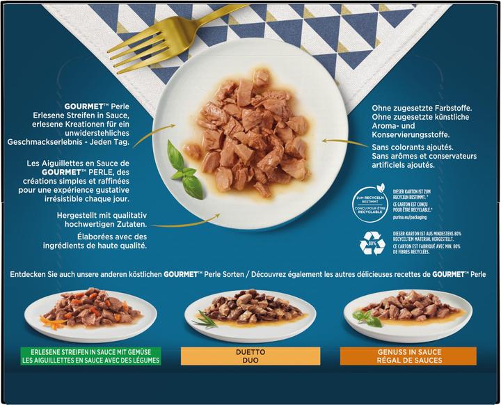 Produktbild Gourmet Perle Erlesene Streifen in Sauce (Adult, 24 Stk., 2040 g)