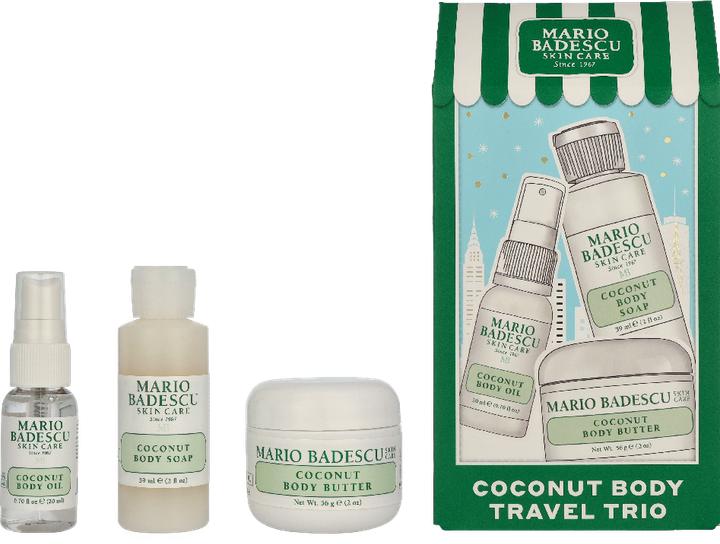 Mario Badescu Coconut Body Travel Trio - Perfect For On-The-Go Hydration (Body care set)