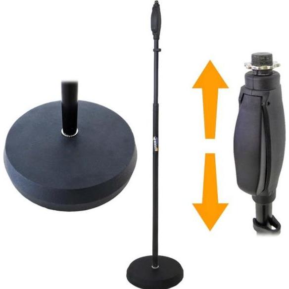Thumbnail - keepdrum MS110 Einhand Mikrofonstaender mit Mikrofonkabel, Mikrofon