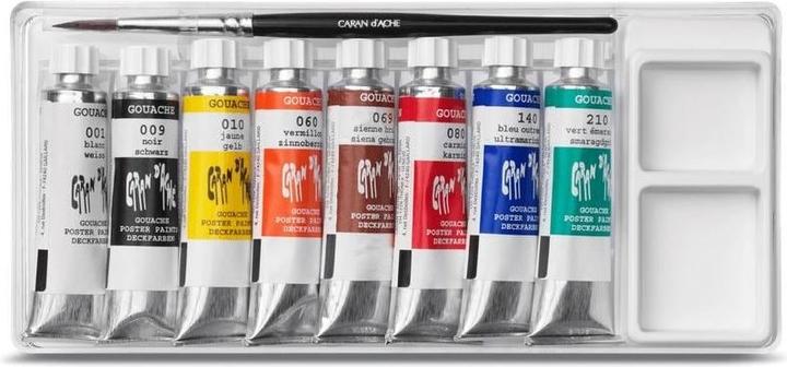 Produktbild Caran d'Ache Gouache Studio Tuben 10ml Kartonschachtel (Mehrfarbig, 80 ml)