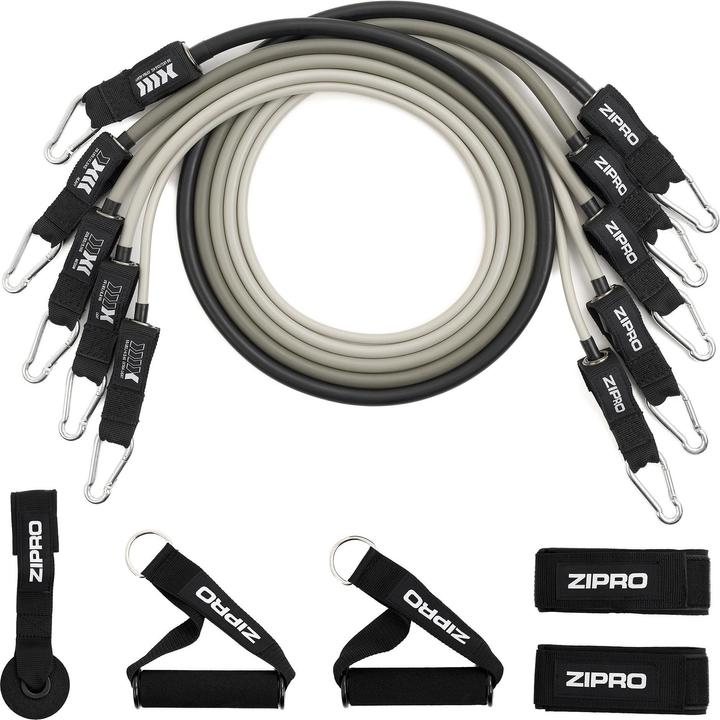 Image du produit Zipro Reistance Tubes Kit de câbles en caoutchouc avec accessoires (11 pièces)